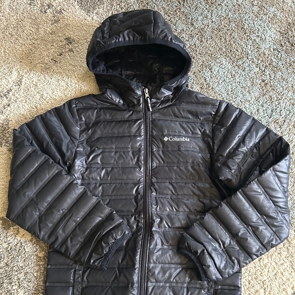Columbia youth boys hooded jacket, large (14-16)